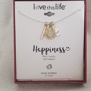 Love this life necklace, 18 inches.